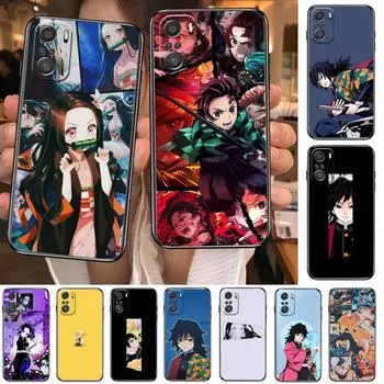 Kamado Nezuko Kimetsu No Yaiba Demon Slayer, мягкий ТПУ для Xiaomi Redmi Note 10S 10 9T 9S 9 8T 8 7S 7 6 5A 5 Pro Max Soft Black P Redmi Note 10 5G