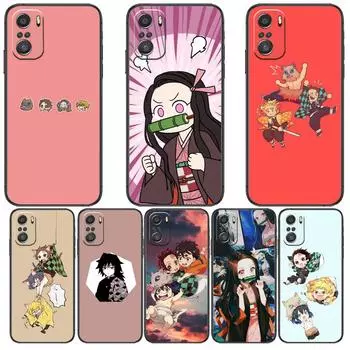 Kamado Nezuko Kimetsu No Yaiba Demon Slayer, мягкий ТПУ для Xiaomi Redmi Note 10S 10 9T 9S 9 8T 8 7S 7 6 5A 5 Pro Max Soft Black P Redmi Note 10 5G