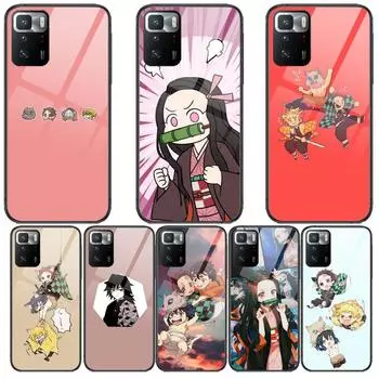 Kamado Nezuko Kimetsu No Yaiba Demon Slayer ТПУ мягкий чехол из закаленного стекла чехол для телефона для XiaoMi Redmi Note 10 9S 8 7 6 5 A 10t P Redmi Note 4