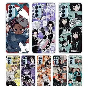 Kamado Nezuko Kimetsu No Yaiba для OPPO Reno7 SE 6 5 ZF 4G 5G Find X2 X3 Neo Lite Pro Plus прозрачный мягкий чехол для телефона OPPO Find X2 Neo