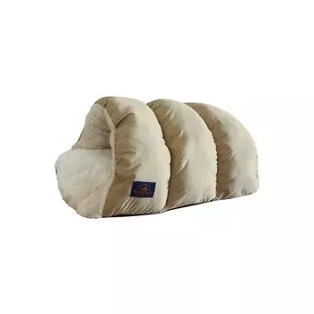 Kamakura bed bed that can be used all year Easy to care warm pet dog cat pet for small cold washable L MONO RANCH [Washable round] for, cushion, бежевый