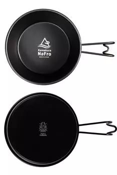 Kamakura NaFro Black Sierra Direct Fire Black Deep Type 600 мл Сделано в Японии Tsubame Sanjo Lid Дуршлаг Camping Sierra Cup Large Взрослая чашка чёрный