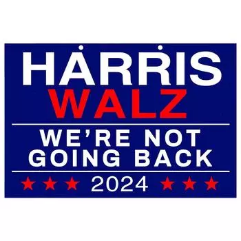 Камала Харрис 2024 Флаг Знак Двора Президент Газонный Знак Камала Харрис Выборы Президента США Флаг Уличный Баннер Украшение Дома 60x44cm