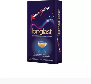 KamaSutra Pleasure Series Longlast Condom 12 презервативов12 презервативов