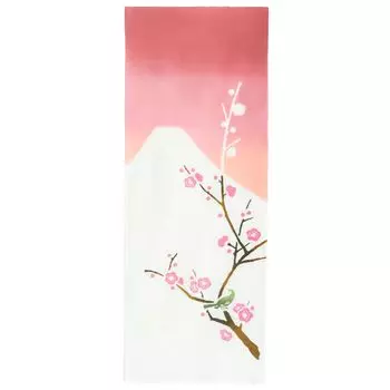 Kamawanu Chusen Tenugui Made in 33cm x Prime Minister Winter Pattern (First Akane) / Japan, Size 90cm, 100% Cotton,