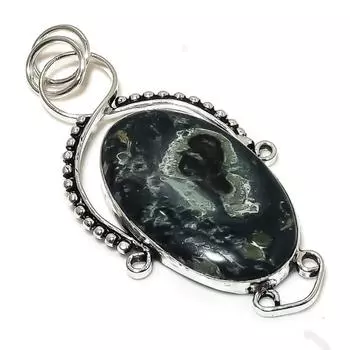 Kambaba Jasper Gemstone Handmade 925 Sterling Silver Jewelry Pendant 2.80 Y8c47