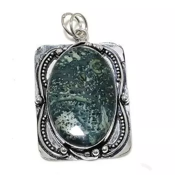 Kambaba Jasper Gemstone Handmade 925 Sterling Silver Jewelry Pendant 2.56 P4V40