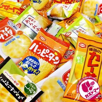 Kameda Seika Большая Разделенная 300 пакетов по 5 штук Коммерческая Kaki no Happy Мягкий салат Карри сен Kameda no Komachi Оригинальная наклейка прилагается Клиент [Клиент]