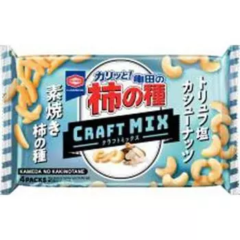 Kameda Seika Kakinotane Craft MIX Truffle Salted Cashew Nuts 4 пакета x 12 пакетов