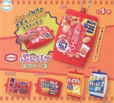 Камеда Сейка Пуни Паке Сожмите все 5 типов набора Gacha Gacha