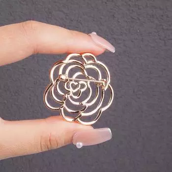 Камелия Цветок Броши Для Женщин Шарфы Пряжка Булавка Ткань Брошь Ювелирные Изделия Аксессуары Девочки Подарки