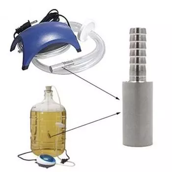 Камень для карбонизации пива из нержавеющей стали, подключается к насосу котла и охладителю сусла 2 Micrometre