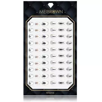 Камень для ногтей May Brown Nail & Pedi Water Drop S030, 1 шт., хрусталь