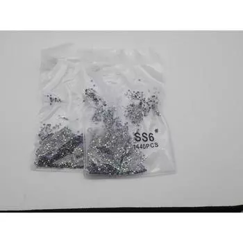 Камень для ногтей Riya House ss6 Crystal Flatback 1,9-2,0 мм, 4 упаковки, опал AB, горячая фиксация
