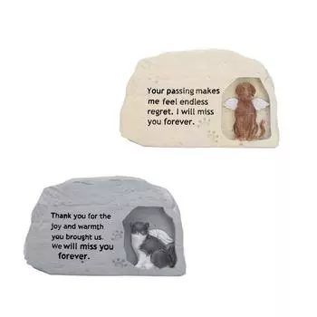 Камень для урны для животных, памятный камень для животных, подарок в знак сочувствия к утрате питомца, украшение на заднем дворе для газона, сада, дома, в помещении