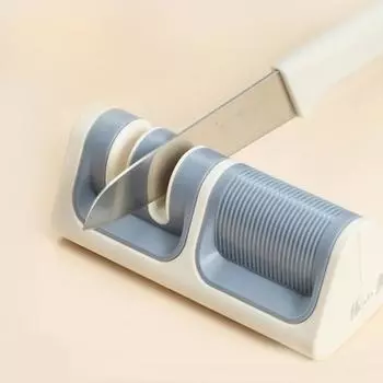 Камень для заточки ножей, простой, многофункциональный, бытовой, кухонный, ручной, точилка для ножей, камень для быстрой заточки, грубая, тонкая заточка 1pcs