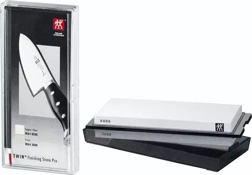 Камень для заточки ножей ZWILLING Henckels ZWILLING Stone Pro Finishing, японский, JA. «Двухсторонний точильный камень для финишной обработки» [Авторизованный продукт] 32505-300 белый