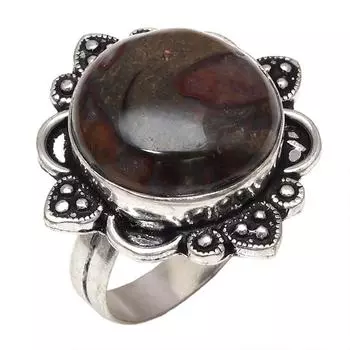 Камень кальциевый агат драгоценный камень серебряные украшения ручной работы 8