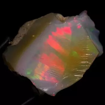 камень Натуральный минерал драгоценный опал драгоценный камень приблизительно сторона Эфиопия [N2 Natural] (белковый камень/драгоценный опал) / (118 Единственный в своем роде 6,5 карат
