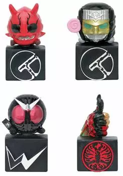 Kamen Rider Series Double Jack Mascot of Justice Vol.2 All 4 types set Gacha Gacha