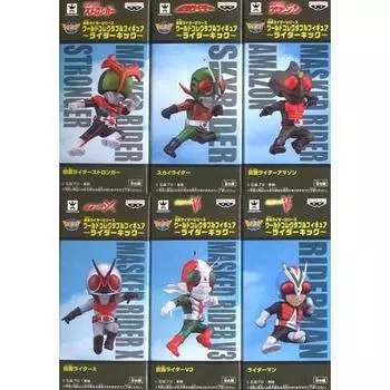 Kamen Rider Series World коллекционная фигурка Rider Kick Все 6 типов набор