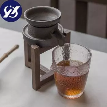Каменная мельница со вкусом фиолетовой глины, ситечки для чая, керамический фильтр для специй ручной работы, ретро инструменты для чайного домика