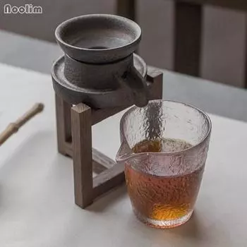 Каменная мельница со вкусом фиолетовой глины, ситечки для чая, керамический фильтр для специй ручной работы, ретро инструменты для чайного домика