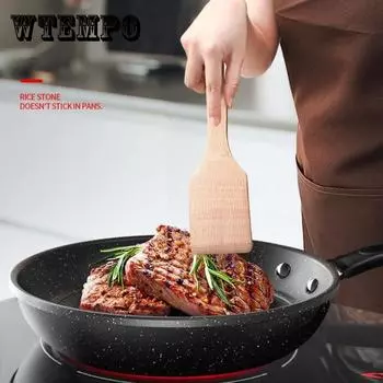 Каменная сковорода Maifan, сковорода для блинов, сковорода для омлета, бытовая кулинария, антипригарное покрытие, пищевая добавка, горшок, напольная стойка, без маслянистого дыма 24cm