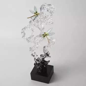 Каменная скульптура украшение гостиная веранда тумба под телевизор модель комната офис креативный свет роскошь китайские аксессуары для дома прозрачный