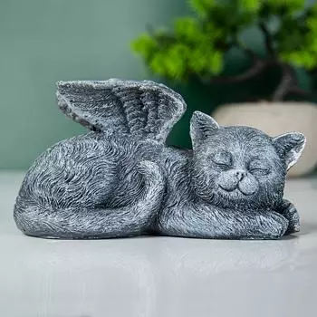 Каменная статуя ангела-кошки, украшение для сна, подходит для кошек, пересекающих зомби, питомцев, потерявших сочувствие, память, подарок, памятный знак