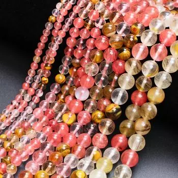 Каменные бусины, очаровательные аксессуары для изготовления ювелирных изделий, браслет «сделай сам», гладкие круглые свободные бусины, натуральные 1 нитка, 4 мм/6 мм/8 мм/10 мм, модные подарки для девочек и женщин 4mm