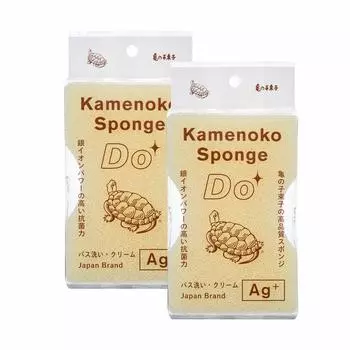 Kamenoko Tsubushi Nishio Shoten Kamenoko Губка Для Ванны Очищающий Крем Набор из 2 шт.