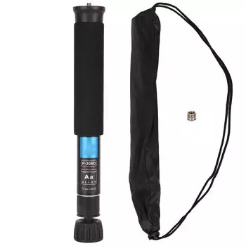 Камера 8-секционная камера Стабильная съемка монопод Легкий портативный дорожный монопод с сумкой для переноски Винтовой монопод, монопод, 1/4-3/8