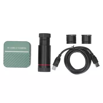 Камера электронного микроскопа 4K 8MP USB3.0 Электронный цифровой окуляр с объективом 0,5X и 30 мм 30,5 м