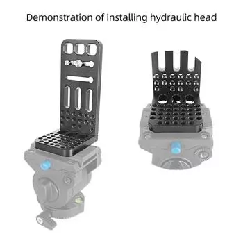 Камера Быстросъемная L Пластина Система Вертикальный кронштейн 1/4 3/8 Винт для зеркальной DSLR камеры Стабилизатор алюминиевый сплав- L130A