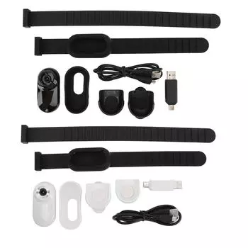 Камера для ошейника для домашних животных 1080P HD, компактная спортивная экшн-камера с функцией видеозаписи для Tra Black 32GB