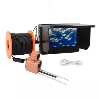 Подводная камера для рыбалки с экраном 4,5 дюйма, инфракрасным ночным видением, аккумулятором 8000 мАч, дисплей для Fishi