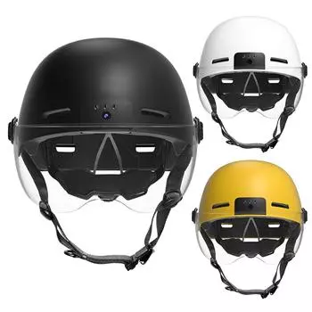 Камера для шлема, анти-тряска, велосипедные мотоциклетные шлемы, встроенные камеры 1300 мАч, 130°, широкий угол обзора для езды на велосипеде на открытом воздухе жёлтый