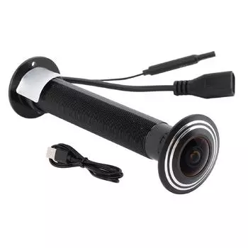 Камера-глазок 1080P HD 180-градусный объектив 2-сторонняя связь Обнаружение движения 5G WiFi Дверной глазок Камера для