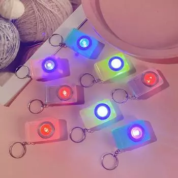 Камера Камера Электрический Светящийся Брелок Светодиодная Мини Камера Игрушка Светодиодные Брелки Женский Леди Девушка random color