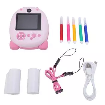 Камера мгновенной печати 48 МП HD передняя задняя двойная тепловая камера мгновенной печати с 2,4-дюймовым HD экраном