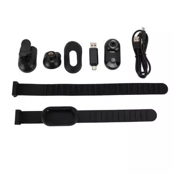 Камера на ошейнике для домашних животных 1080P HD 2.4G беспроводной носимый видеорегистратор для собак и кошек циклическая запись маленькая чёрный