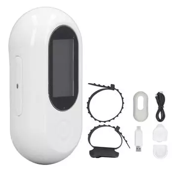 Камера на ошейнике для домашних животных Full HD 90 градусов широкоугольная экшн-камера для маленьких собак и кошек с возможностью записи видео для белый