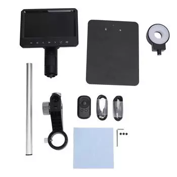 Промышленный микроскоп с камерой 7 дюймов 12MP 1200X цифровой микроскоп для промышленного осмотра