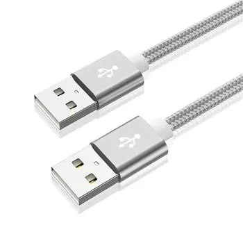 Камера USB на USB Тип A Жесткий диск USB удлинительный кабель Мужской на Мужской USB удлинитель USB-кабель Extens 1.5m золотой