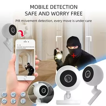 Камера Wi-Fi Радионяня 1080P Комнатная камера AI-слежения Камера аудио- и видеонаблюдения Смарт-камера