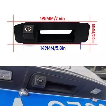 Камера заднего вида Fisheye для Mercedes Benz C Class W205 CLA W117, ручка багажника автомобиля, камера заднего вида с углом обзора 140 градусов Static Guidelines