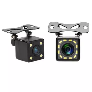 Камера заднего вида с ночным видением, 4/12 светодиодов, камера заднего вида для автомобиля, угол обзора 170 градусов, парковочная камера IP66, водонепроницаемая для внедорожников A