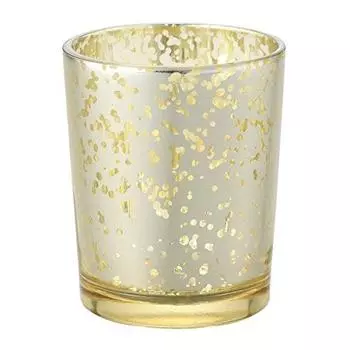 Kameyama Candle House Винтажный стеклянный золотой подсвечник золотой