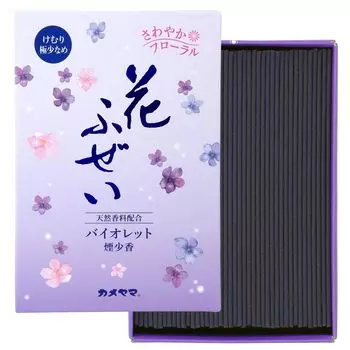 Kameyama Flower Fuzei Violet Smoke Small Incense Value Large Size 220g 500 Sticks Incense Incense Low Smoke Approx. Approx. фиолетовый